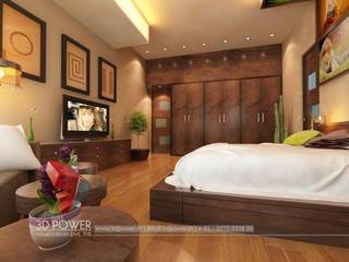 Lavish Bedroom Designs, 3D Power Visualization Pvt. Ltd. 3D Power Visualization Pvt. Ltd. Moderne Schlafzimmer