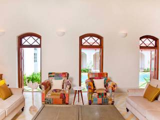 Villa Verde, Goa., Studio MoMo Studio MoMo Tropical style living room