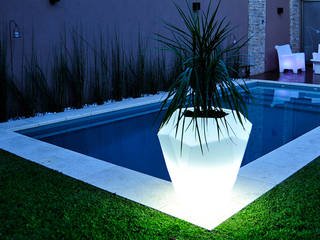 mobiliario + iluminación, Nodobjetos Nodobjetos Jardines de estilo moderno