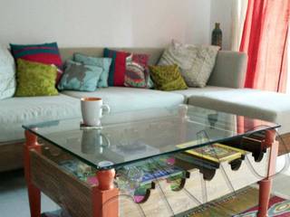 Mumbai flat, Studio MoMo Studio MoMo Modern living room