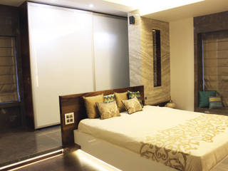 Juhu Residence, The design house The design house Modern Bedroom