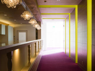 癌の放射線医療施設「東京ベイ先端医療・幕張クリニック」診断, 株式会社Juju INTERIOR DESIGNS 株式会社Juju INTERIOR DESIGNS Commercial spaces Tiles Purple/Violet