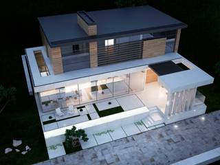 Проект дома в современном стиле, Way-Project Architecture & Design Way-Project Architecture & Design Casas minimalistas