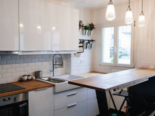 Appartement 48m², Lise Compain Lise Compain Modern kitchen