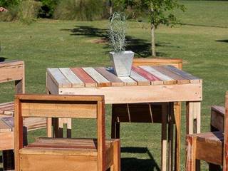 Alquiler de Livings de madera, Tienda Pallet Tienda Pallet Jardin industriel