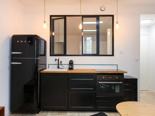 Studio Duo, ARCHIIMMO ARCHIIMMO Minimalist kitchen Solid Wood Multicolored