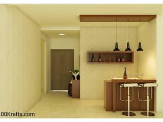 flat Interior Designs, 100Krafts 100Krafts غرفة المعيشة