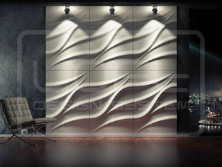 3D Decorative Panel - Loft System Design - model Tide, Loft Design System Loft Design System Paredes y pisos de estilo moderno