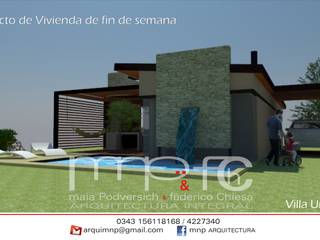 Proyecto Vivienda de fin de semana . Villa Urquiza . Entre Rios , MNP & FCH arquitectura integral MNP & FCH arquitectura integral Landelijke huizen