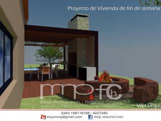 Proyecto Vivienda de fin de semana . Villa Urquiza . Entre Rios , MNP & FCH arquitectura integral MNP & FCH arquitectura integral カントリーな 家