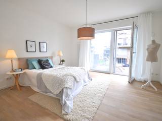 Home Staging einer Mietwohnung direkt an der Weser, K. A. K. A. 컨트리스타일 침실