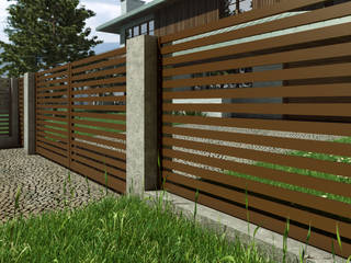 Ogrodzenie [AIR], Nive Nive Modern style gardens Aluminium/Zinc Multicolored