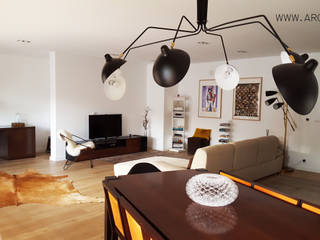 Scandinavian House, ARQAMA - Arquitetura e Design Lda ARQAMA - Arquitetura e Design Lda Scandinavian style living room