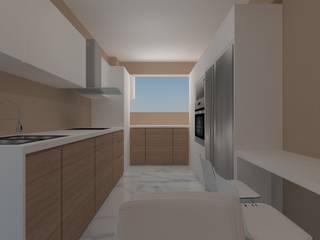 COCINA ABIERTA, ARCE FLORIDA LLC ARCE FLORIDA LLC Modern Mutfak Ahşap Ahşap rengi