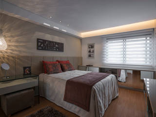 Projeto Apartamento Luxemburgo, Laura Santos Design Laura Santos Design Modern style bedroom