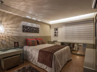 Projeto Apartamento Luxemburgo, Laura Santos Design Laura Santos Design ห้องนอน