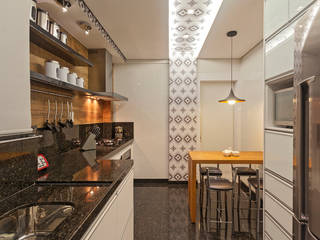 Apartamento Jovem Casal, Laura Santos Design Laura Santos Design Nhà bếp phong cách hiện đại