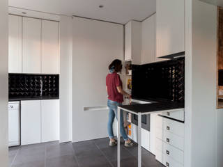 VIVIENDA OPTIMUS PRIME, estudio551 estudio551 Modern kitchen لکڑی