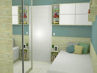 Quarto do Menino, Ana Luci Moro Arquitetura Ana Luci Moro Arquitetura Modern nursery/kids room MDF