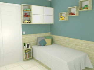 Quarto do Menino, Ana Luci Moro Arquitetura Ana Luci Moro Arquitetura Dormitorios infantiles Tablero DM