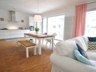 Home Staging in einer Mietwohnung , Karin Armbrust Karin Armbrust Comedores rurales