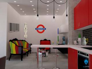 Metropolitan spaces, blucactus design Studio blucactus design Studio Living room
