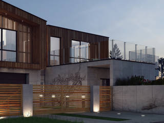 Ogrodzenie [IMPRESSIVE], Nive Nive Jardines de estilo moderno Aluminio/Cinc Multicolor