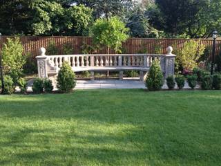 NATURAL LIMESTONE BENCHES, BARTON FIELDS PATIO & LANDSCAPE CENTRE BARTON FIELDS PATIO & LANDSCAPE CENTRE Classic style garden Limestone