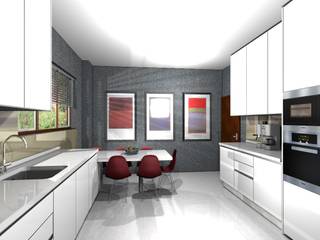 PROJETO AV MONTEVIDEU PORTO​, 3dogma mobiliário de cozinha 3dogma mobiliário de cozinha Modern style kitchen