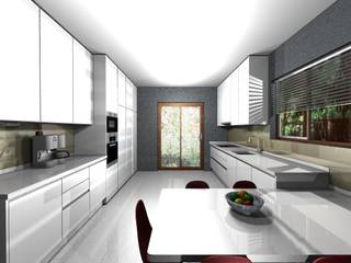 PROJETO AV MONTEVIDEU PORTO​, 3dogma mobiliário de cozinha 3dogma mobiliário de cozinha Modern style kitchen