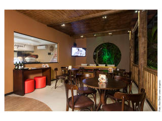 Cafeteria, Bastos & Duarte Bastos & Duarte Balcone, Veranda & Terrazza in stile rustico