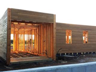 Lethes House Maisons modernes Bois Effet bois