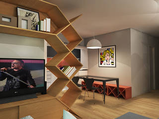 APARTAMENTO URBANO, Maxma Studio Maxma Studio Modern living room
