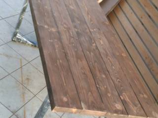 Doğal Ağaç Masa, Wood_Dekor Wood_Dekor Balcones y terrazas escandinavas Madera Acabado en madera