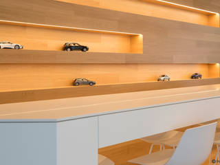 Einrichtung für ein Bürogebäude , herpich & rudorf GmbH + Co. KG herpich & rudorf GmbH + Co. KG Commercial spaces Wood Wood effect