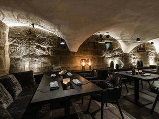 Restaurant Sosein, toc designstudio - Haardt Wittmann PartG toc designstudio - Haardt Wittmann PartG Espacios comerciales Piedra