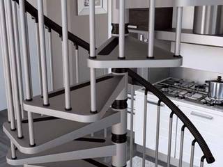 Escaleras de caracol, RINTAL RINTAL Stairs Metal Metallic/Silver Stairs