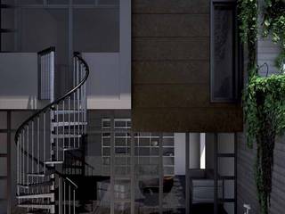 Escaleras para exteriores de Zinc, RINTAL RINTAL Ingresso, Corridoio & ScaleScale Metallo Metallizzato/Argento
