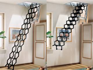 Escalera plegable ADJ, RINTAL RINTAL Corridor, hallway & stairs Stairs Metal Black
