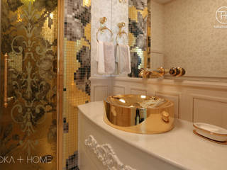 Paryski splendor, TOKA + HOME TOKA + HOME Ванная в классическом стиле Серебро / Золото