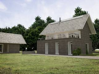 Casa - Taller , RRA Arquitectura RRA Arquitectura Minimalistische Häuser Holz Braun