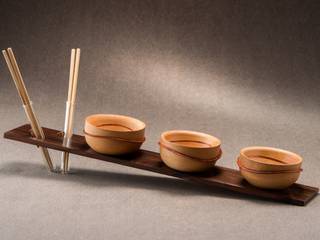 Chinese Waves, Wood and Mood Wood and Mood Modern kitchen Wood Wood effect