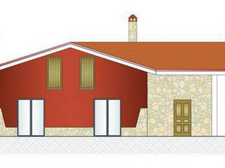 Realizzazione di portici ed ampliamento di una villa unifamiliare, Arch'IDEA s.r.l. Arch'IDEA s.r.l. Case classiche