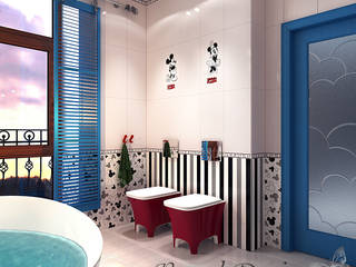 Design project of the children's bathroom in a private house., Your royal design Your royal design