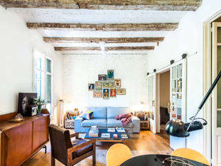 JV-FLAT-REFURBISHMENT-SARDENYA, Andres Flajszer Photography Andres Flajszer Photography Moderne Wohnzimmer