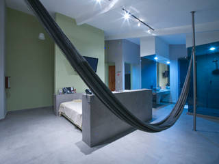 Hotel C5C, DIN Interiorismo DIN Interiorismo モダンスタイルの寝室