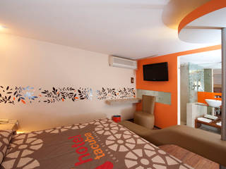 Hotel Tacuba , DIN Interiorismo DIN Interiorismo モダンスタイルの寝室