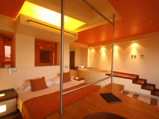 Hotel Cuore, DIN Interiorismo DIN Interiorismo モダンスタイルの寝室