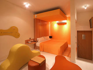 Hotel Vivit , DIN Interiorismo DIN Interiorismo モダンスタイルの寝室