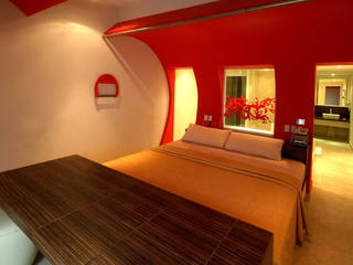 Hotel Aquz , DIN Interiorismo DIN Interiorismo غرفة نوم